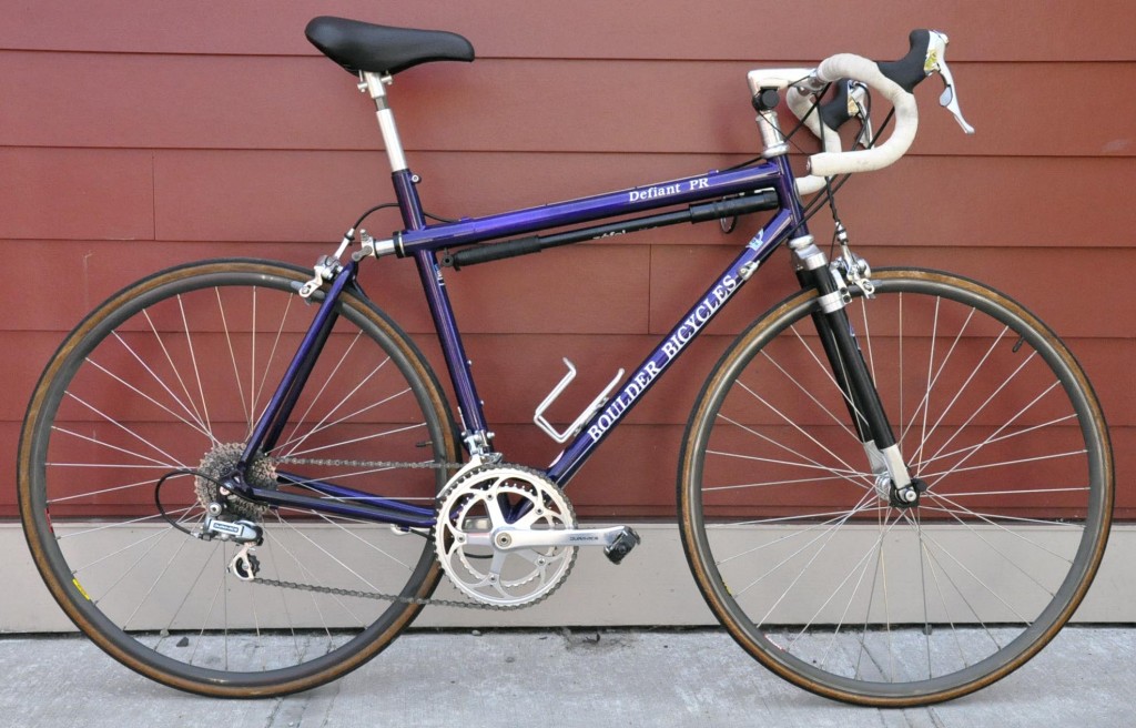 road bike with front suspension